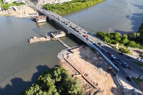 SMTT informa alteração no fluxo de veículos na ponte Godofredo Diniz a partir de quarta-feira, 6