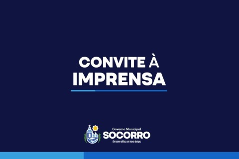 📢 Convite à imprensa: Prefeitura de Socorro inaugura Centro de Atendimento ao Cidadão Municipal (Ceac)